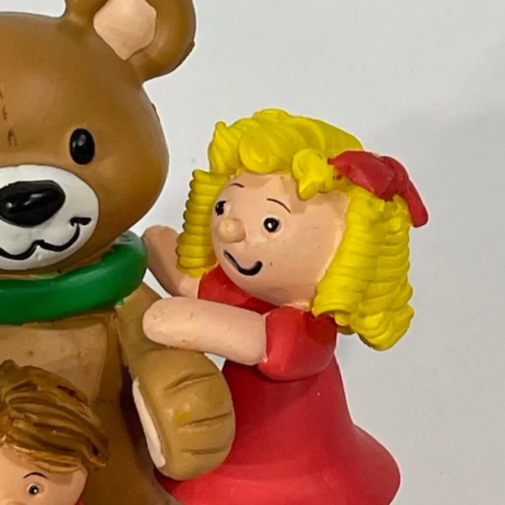 Vintage 1997 AGC ornament, Bear, Rabbit, boy, girl.